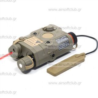 PEQ-15 With Red Laser White LED Illuminator Tan